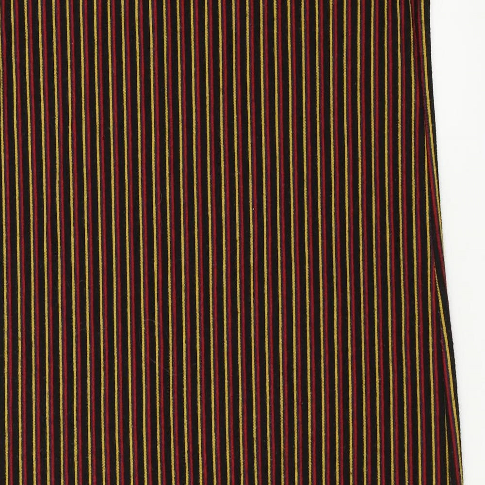 Zara  Womens Black Striped  A-Line  Size M