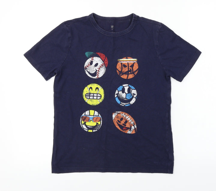 Gap Girls Blue Basic T-Shirt Size L