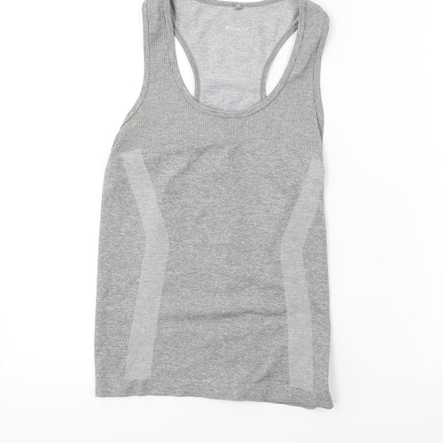 WORKOUT     Womens Grey   Basic T-Shirt Size 10