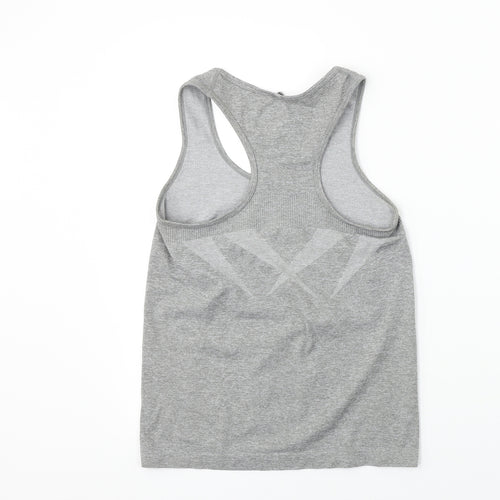 WORKOUT     Womens Grey   Basic T-Shirt Size 10