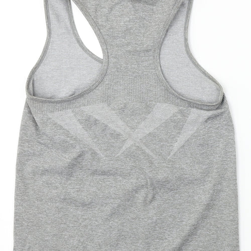 WORKOUT     Womens Grey   Basic T-Shirt Size 10