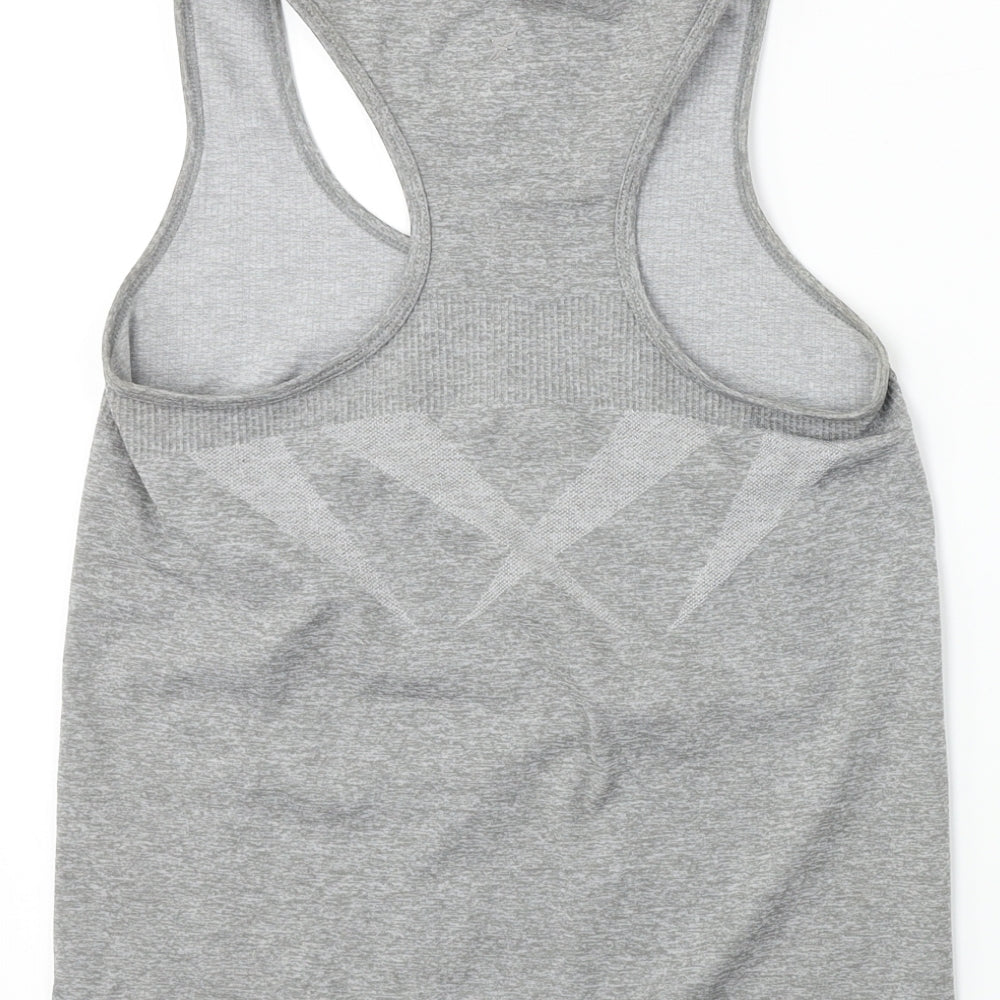 WORKOUT     Womens Grey   Basic T-Shirt Size 10