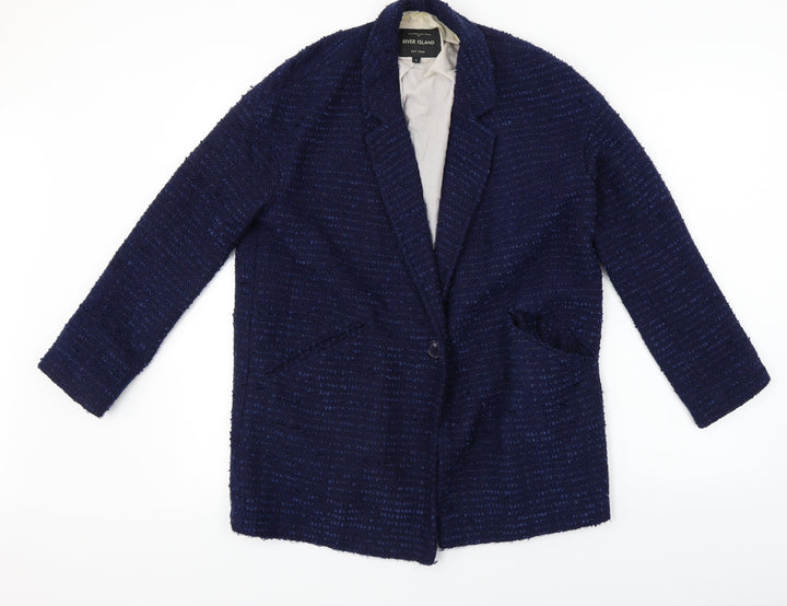 River Island Womens Blue Jacket Blazer Size 6