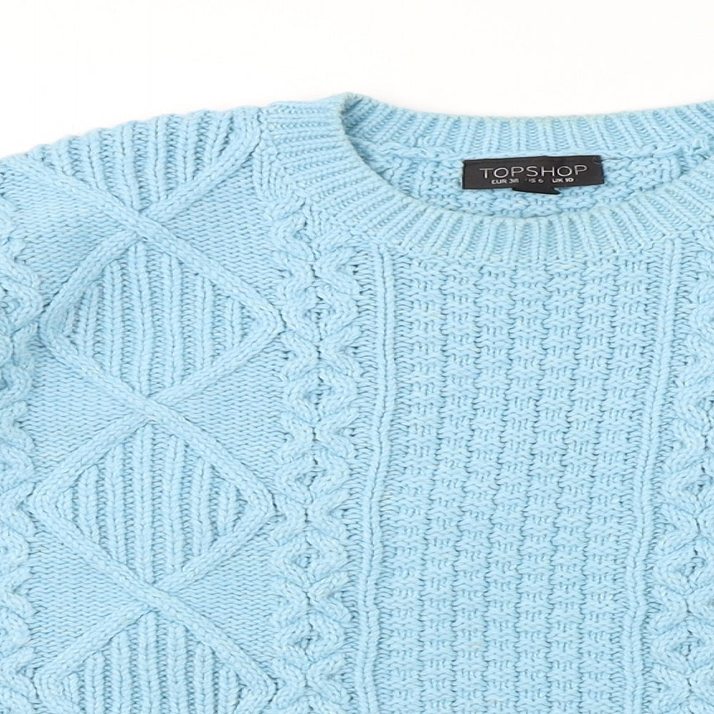 Topshop  Womens Blue   Pullover Jumper Size 10