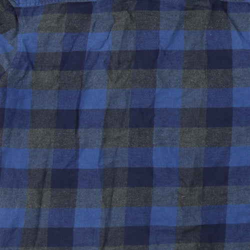 Cedar Wood State  Mens Blue Check   Button-Up Size S