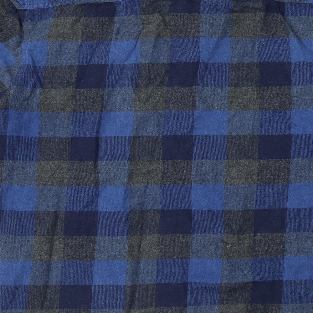 Cedar Wood State  Mens Blue Check   Button-Up Size S