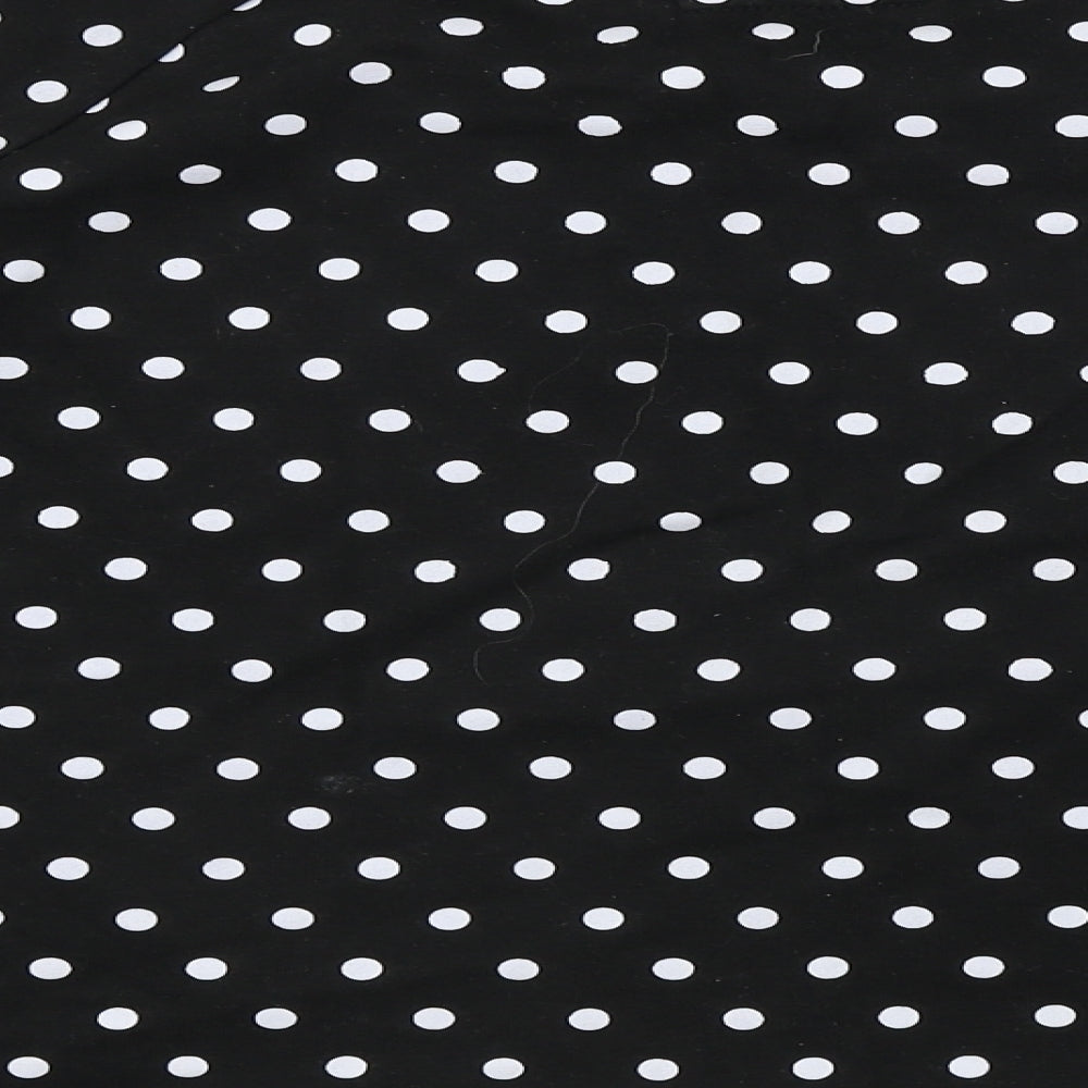 House  Womens Black Polka Dot  Pullover Jumper Size S