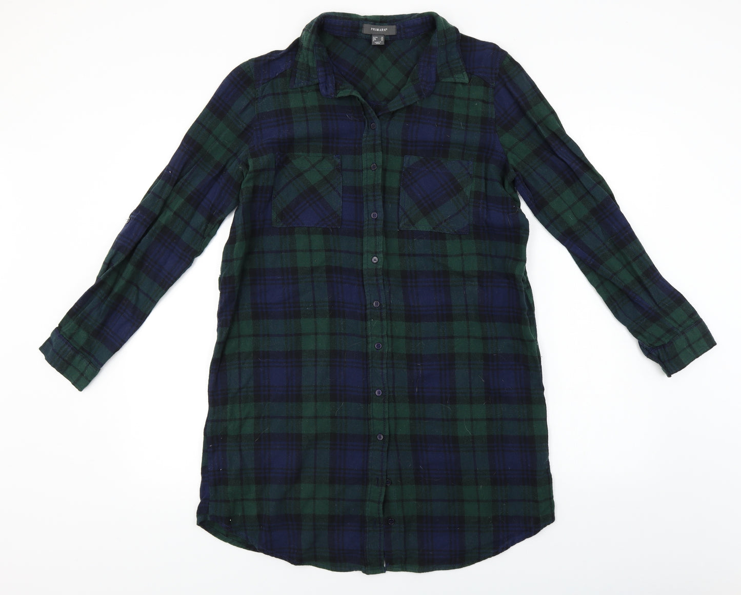 Primark  Womens Grey Check  T-Shirt Dress  Size 16