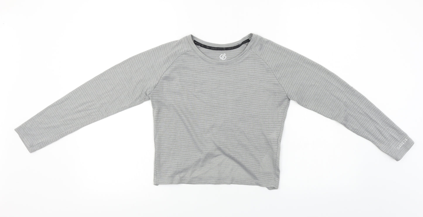 Dare to be  Womens Grey   Basic T-Shirt Size 8