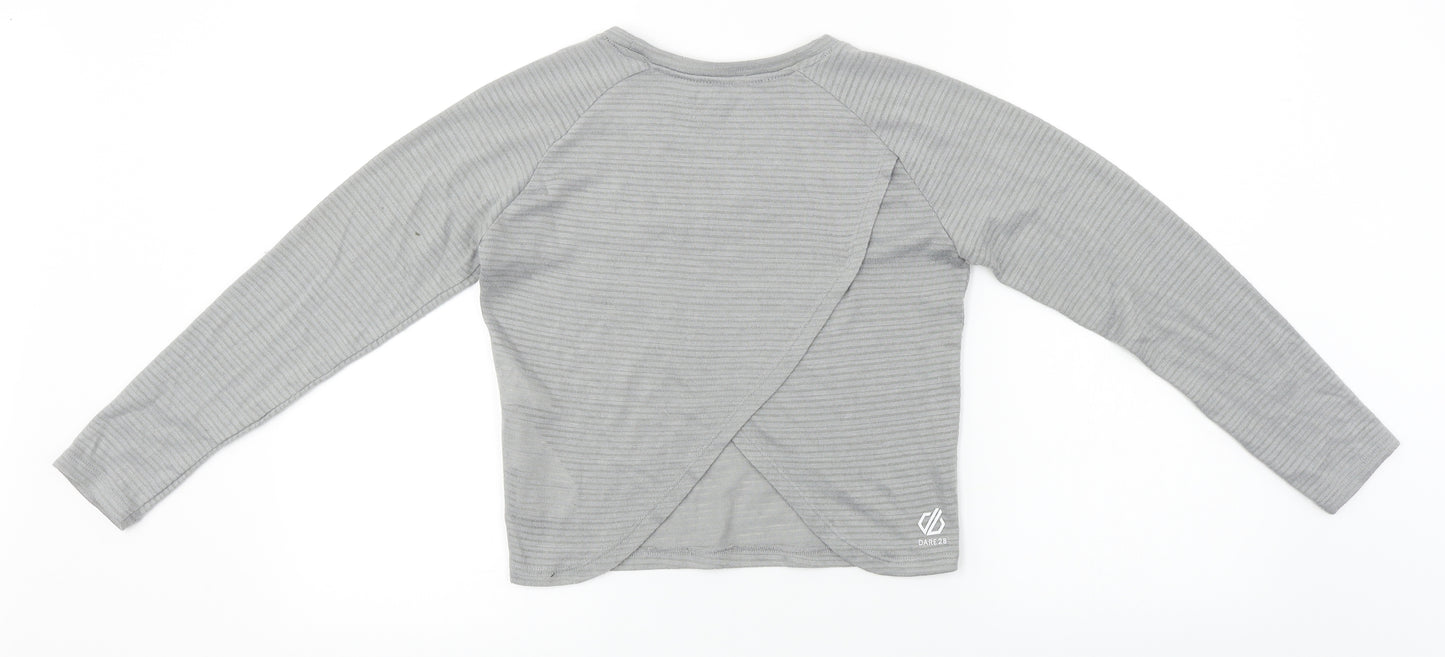 Dare to be  Womens Grey   Basic T-Shirt Size 8
