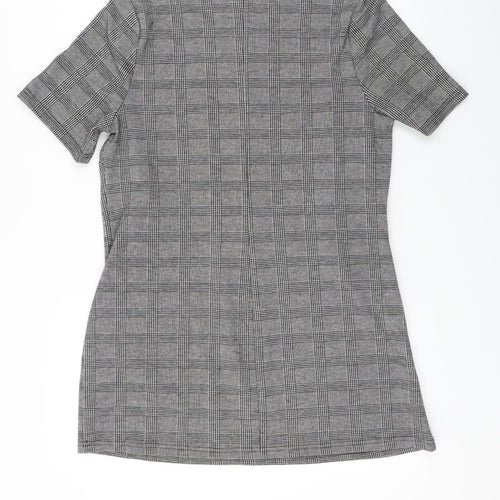 Papaya  Womens Grey Check  A-Line  Size 14