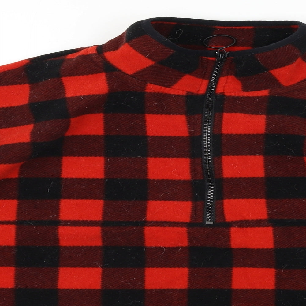 Primark  Womens Red Check  Jacket Coat Size 10