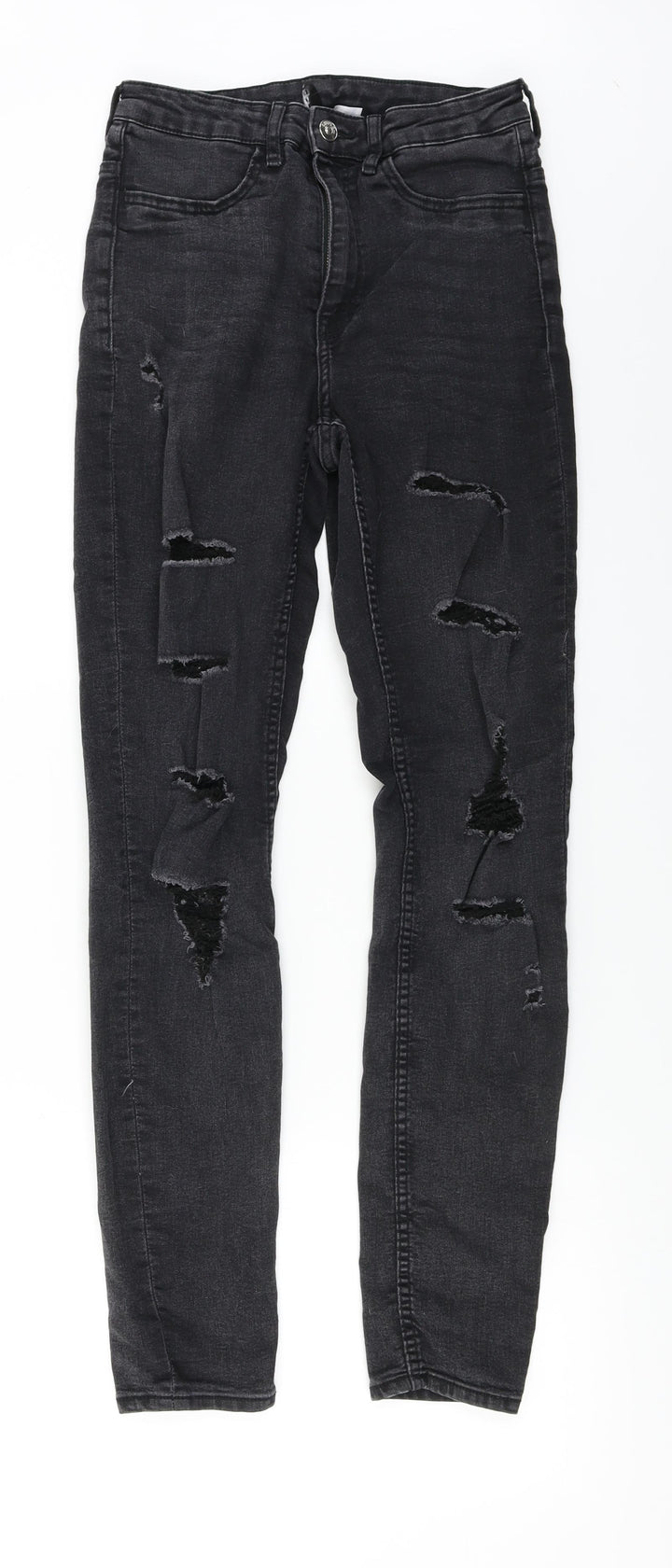 H&M Womens Black Skinny Jeans Size 8 L27 in