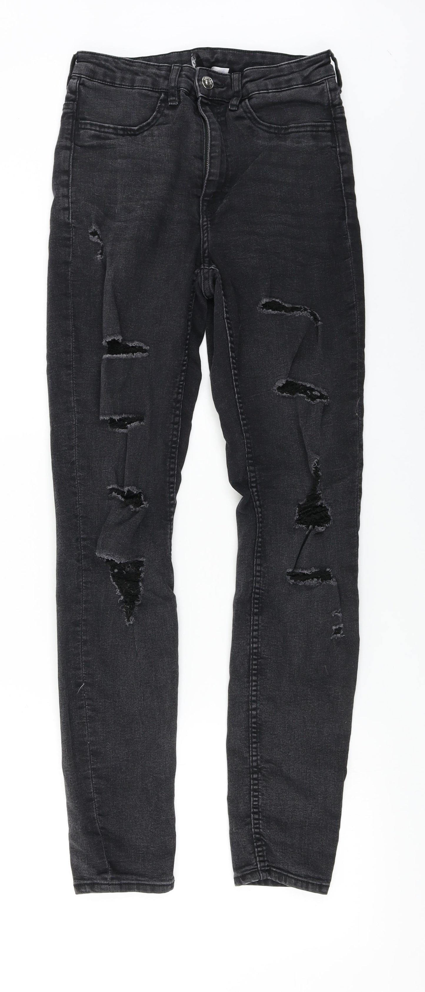 H&M  Womens Black   Skinny Jeans Size 8 L27 in