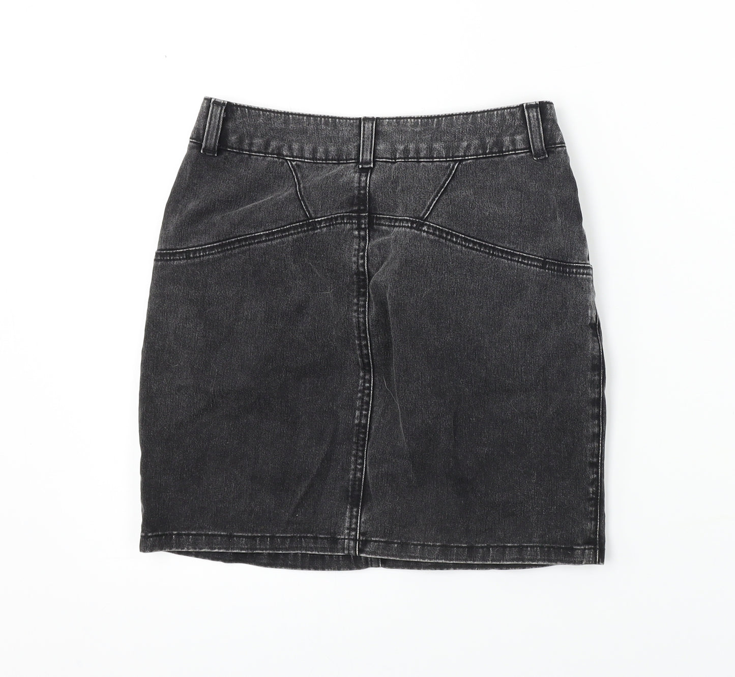 Topshop Womens Black   A-Line Skirt Size 8