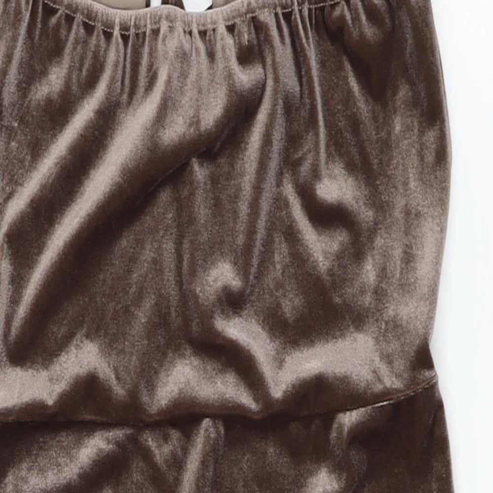 Missguided  Womens Brown   Bodycon  Size 10