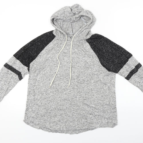 Ambiance  Womens Grey   Pullover Hoodie Size L
