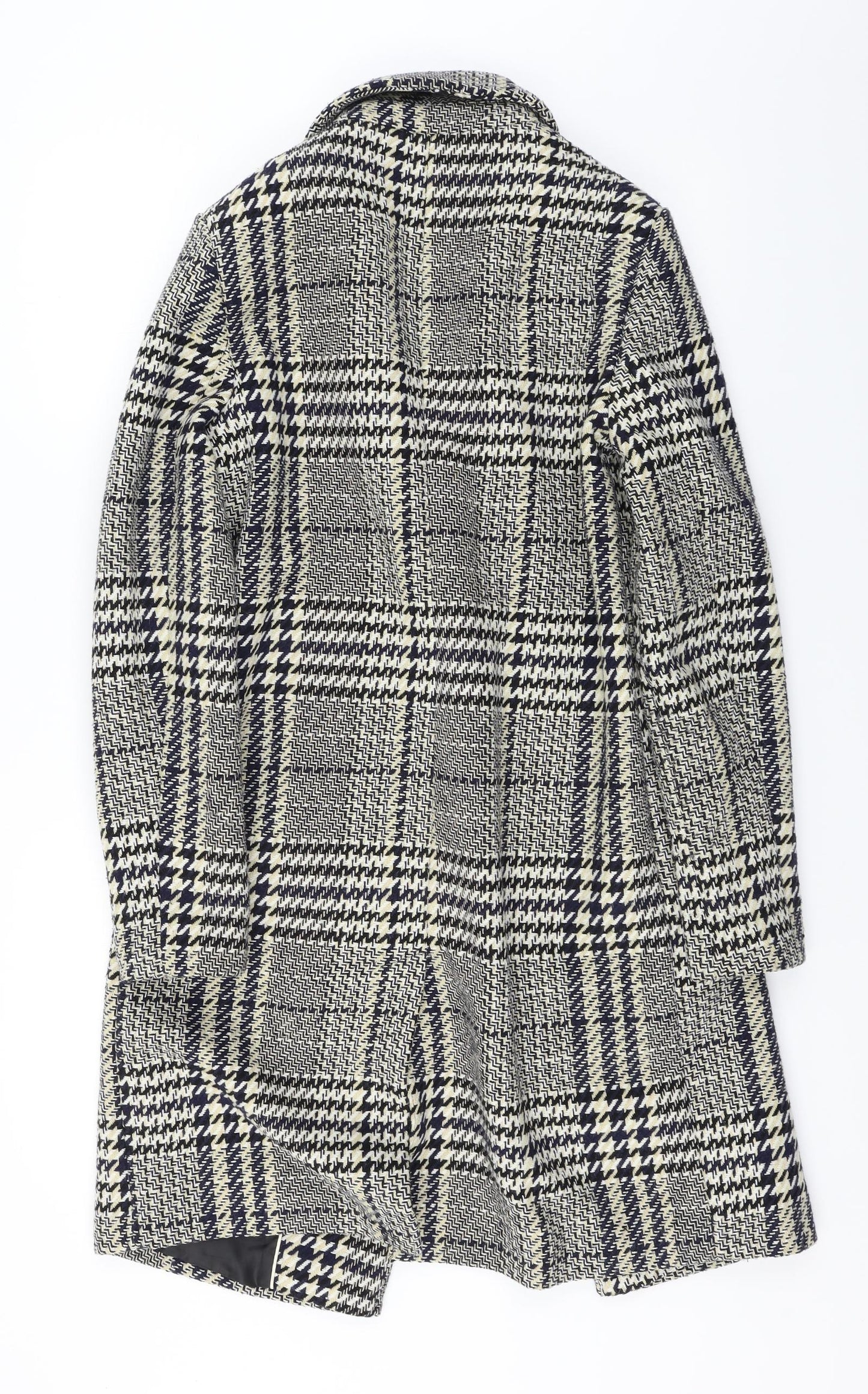 F&F  Womens Beige Check  Jacket Coat Size 8