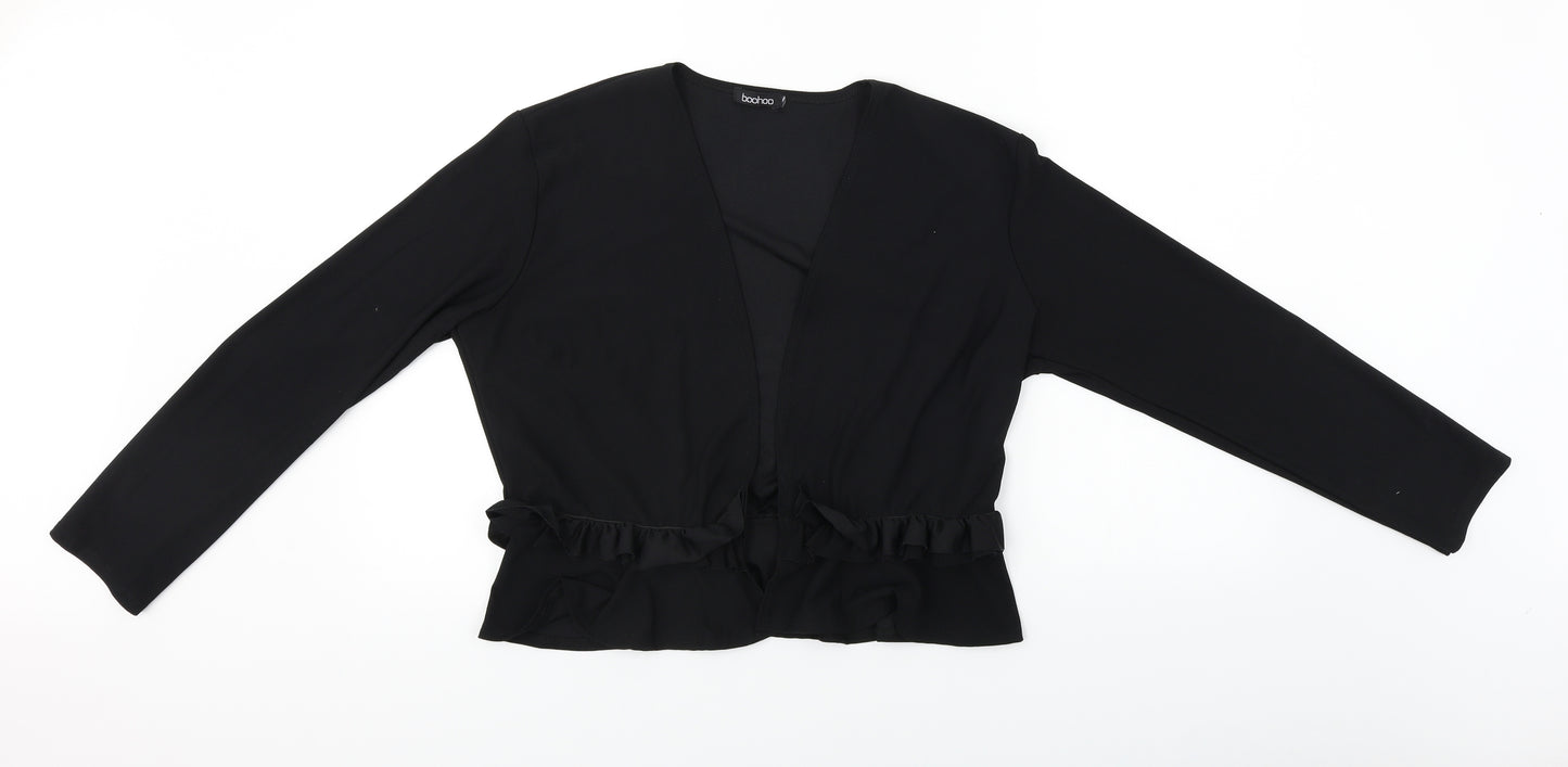 Boohoo  Womens Black   Cardigan Jumper Size 16