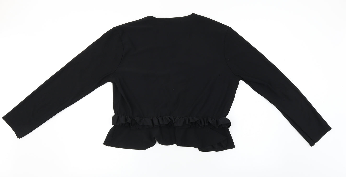 Boohoo  Womens Black   Cardigan Jumper Size 16