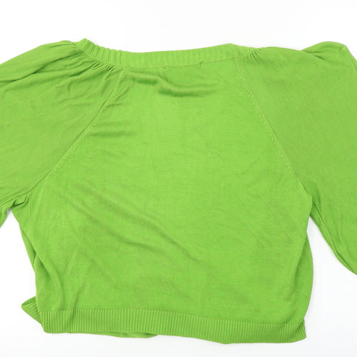 88th & madison Womens Green   Cardigan Jumper Size XL