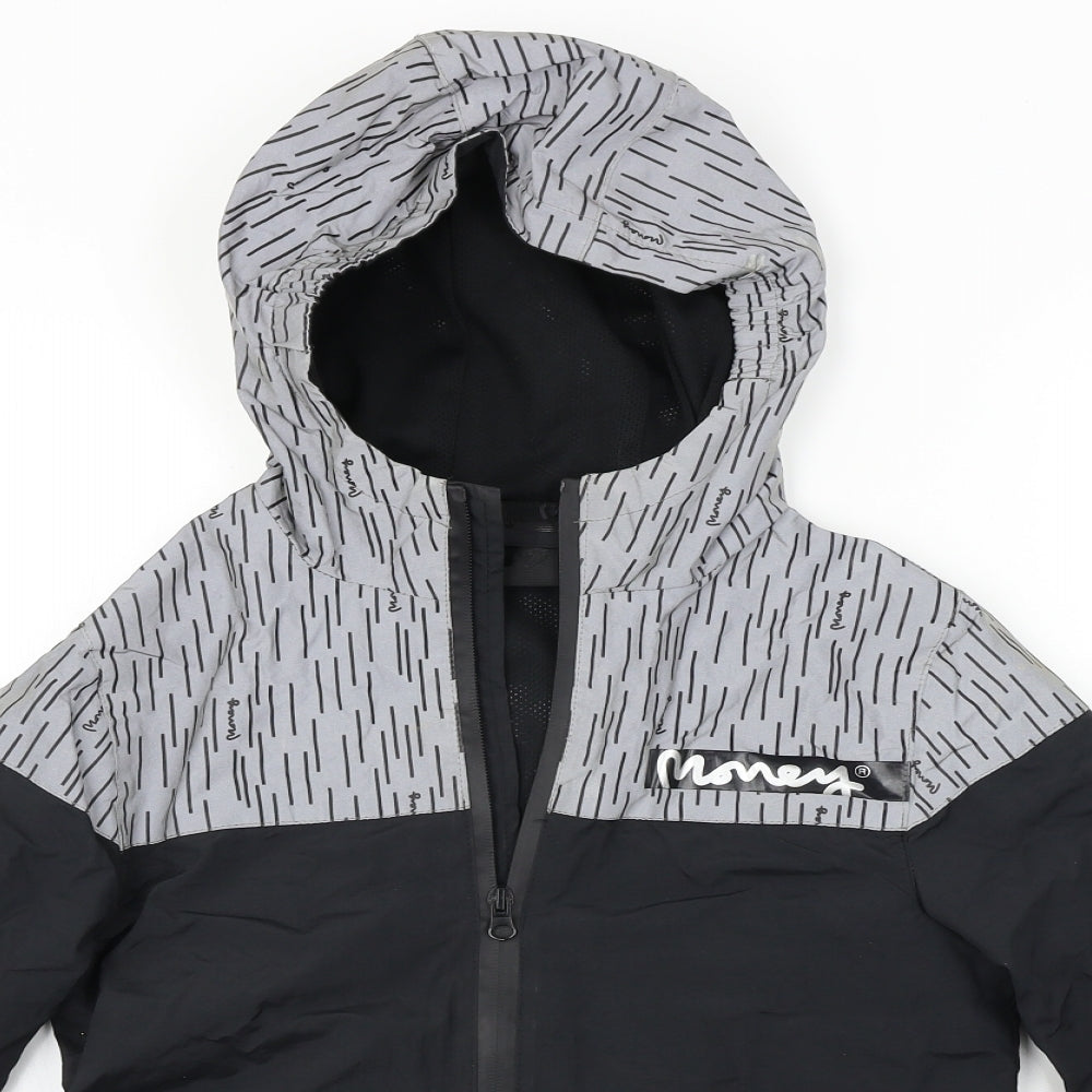 Money  Boys Black   Jacket Coat Size 10-11 Years