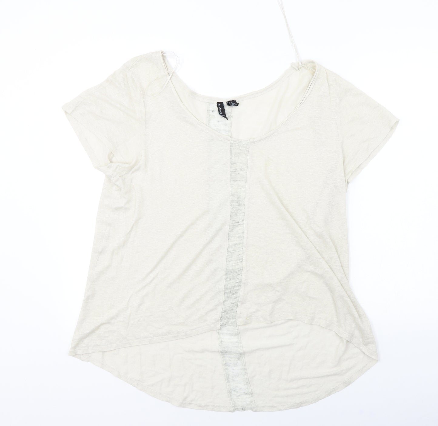 synthia rowley Womens Beige   Basic T-Shirt Size XL