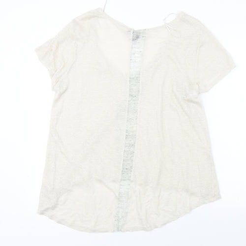 synthia rowley Womens Beige   Basic T-Shirt Size XL