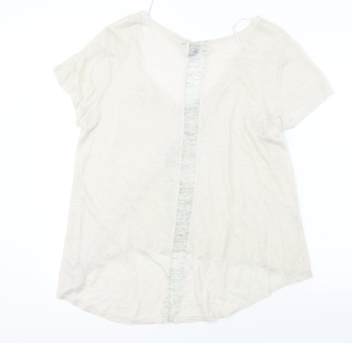 synthia rowley Womens Beige   Basic T-Shirt Size XL