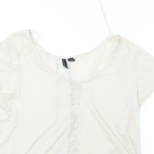 synthia rowley Womens Beige   Basic T-Shirt Size XL