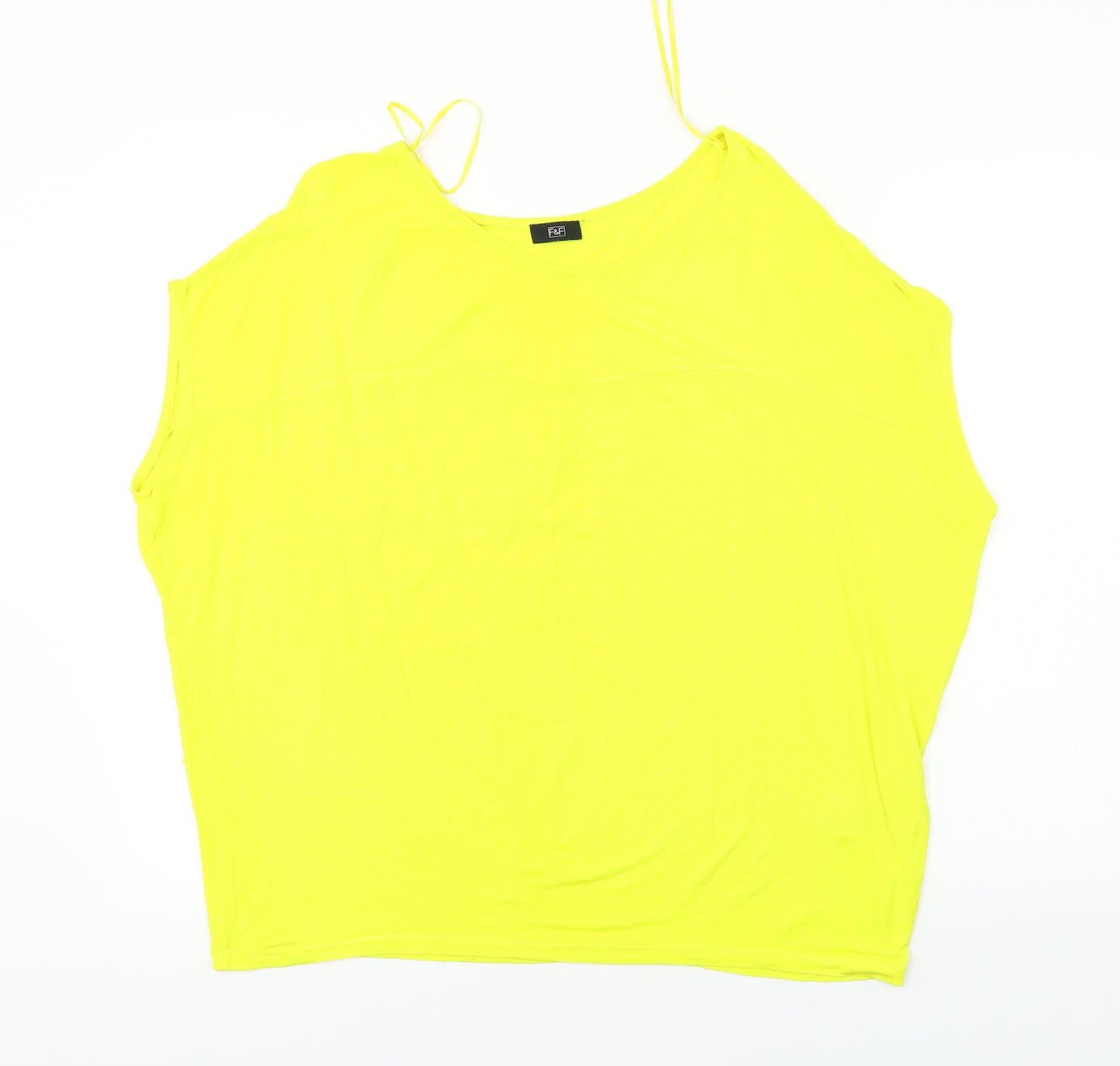 F&F  Womens Yellow   Basic Blouse Size 14