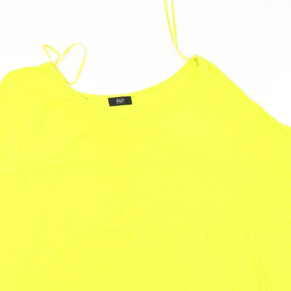 F&F  Womens Yellow   Basic Blouse Size 14