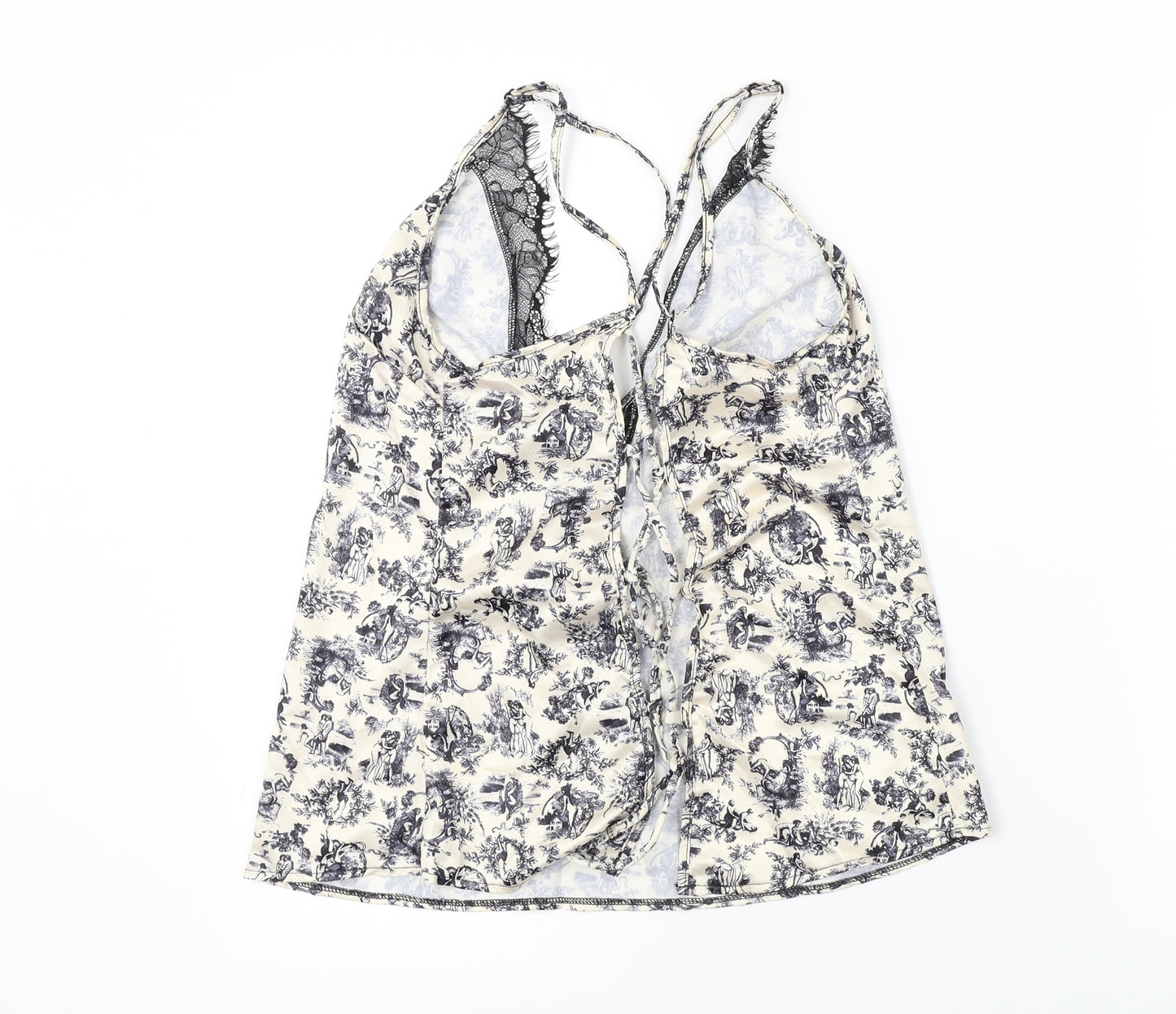 Ann Summers  Womens Beige Floral  Basic Blouse Size M