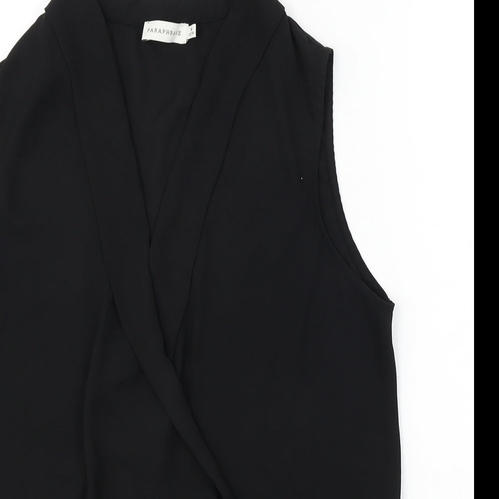 Paraphrase  Womens Black   Basic Blouse Size 12