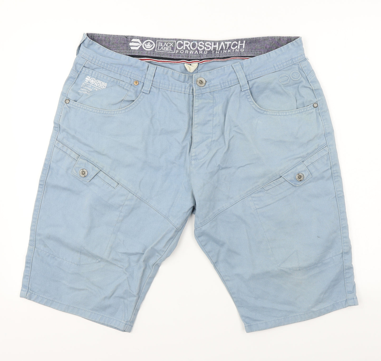 Crosshatch  Mens Blue   Chino Shorts Size 36 in