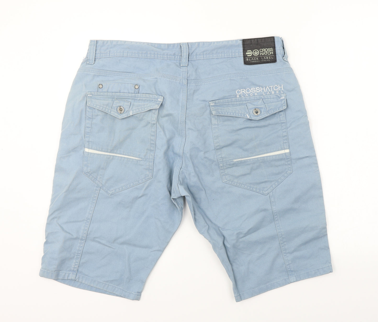 Crosshatch  Mens Blue   Chino Shorts Size 36 in