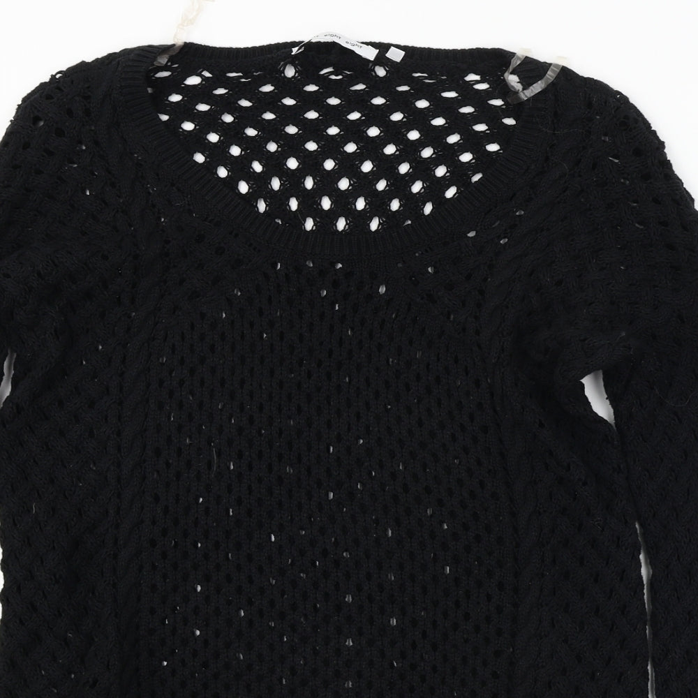 Eight Eight Eight  Womens Black   Pullover Jumper Size XL