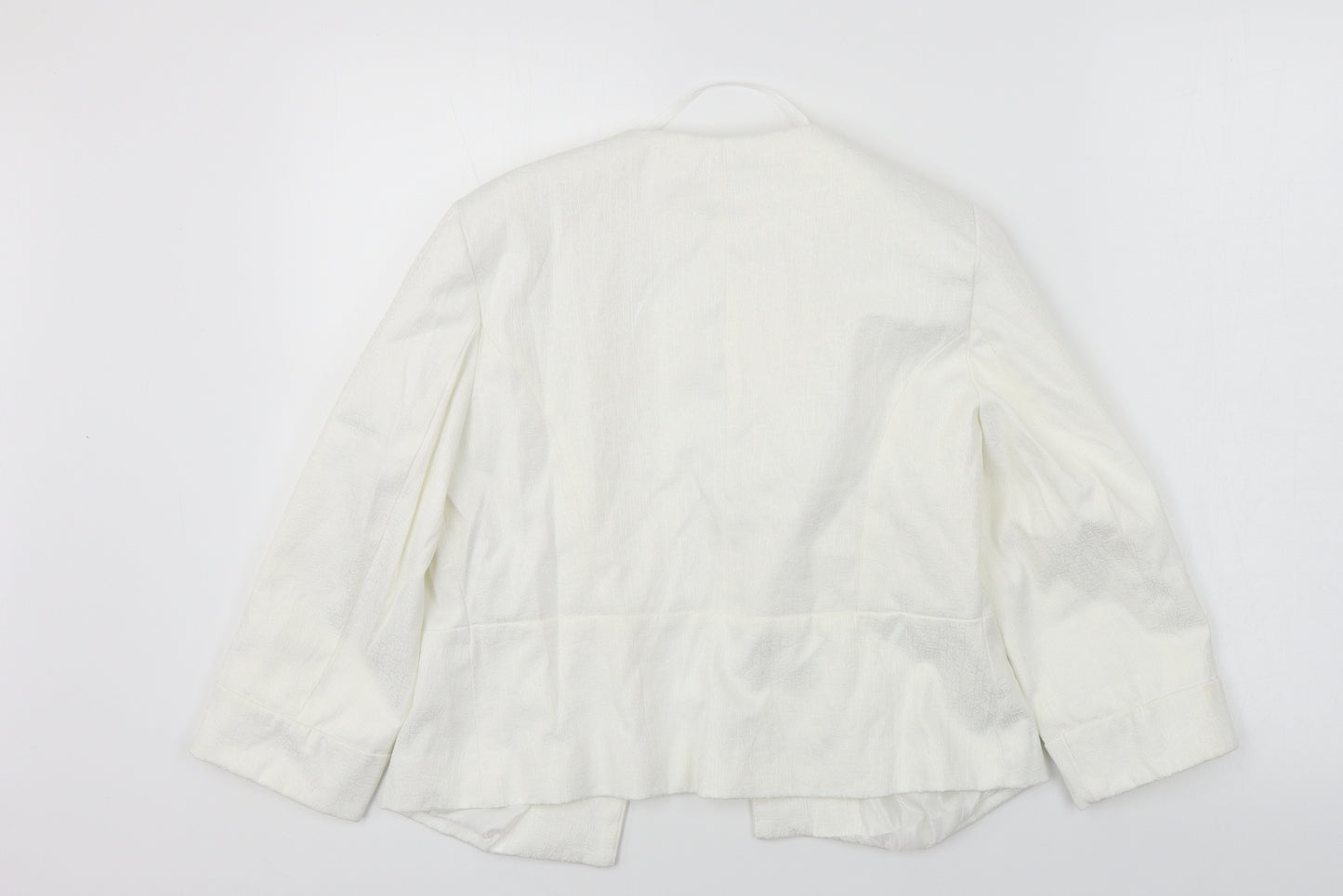 Roman  Womens White   Jacket Blazer Size 12