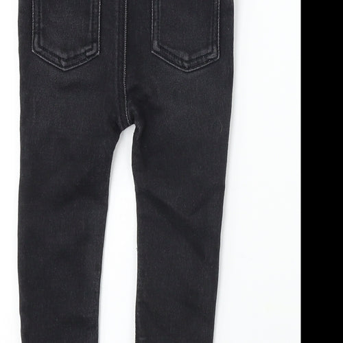 George  Boys Black   Cargo Trousers Size 9-12 Months