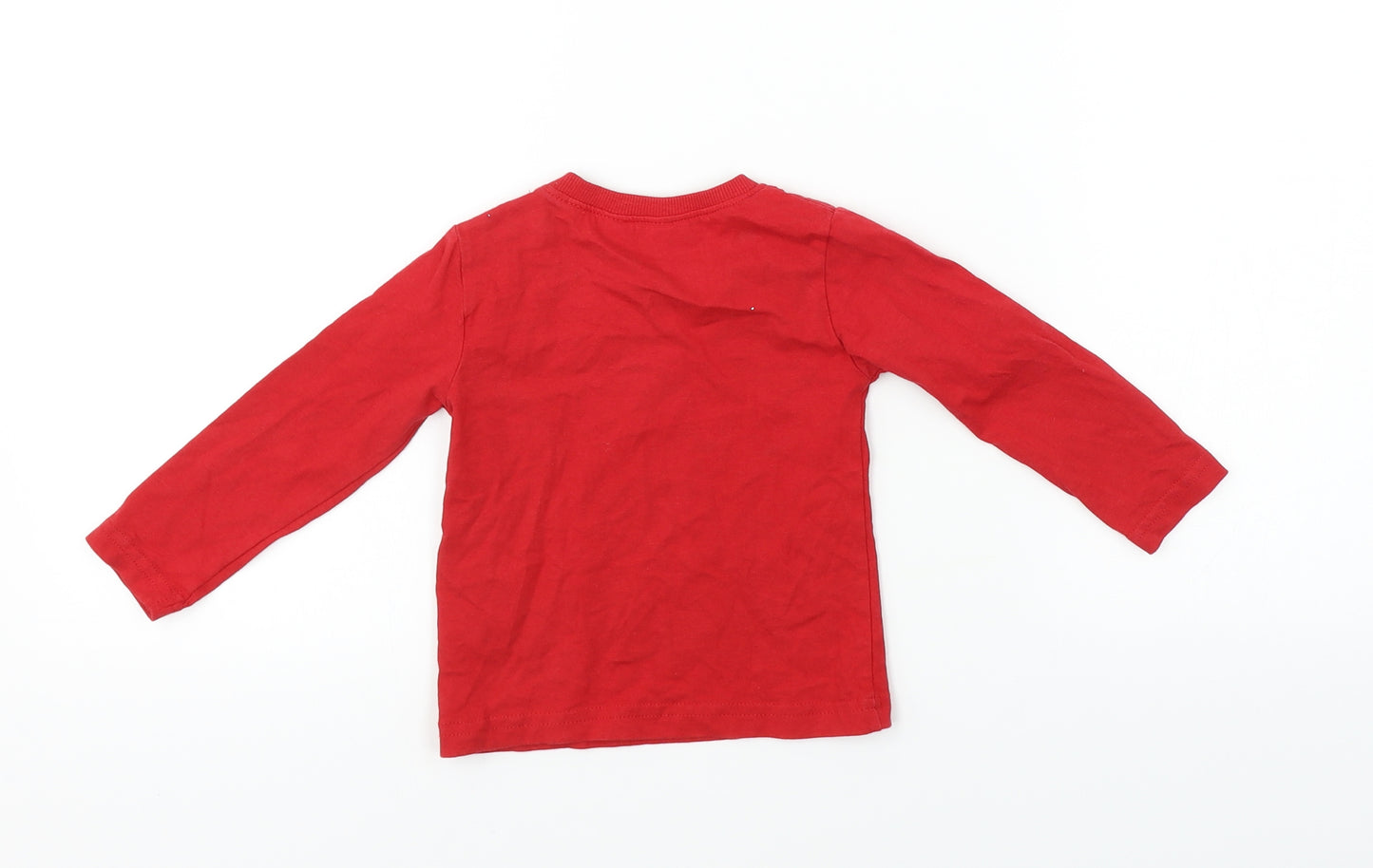 M&Co Baby Red   Basic T-Shirt Size 12-18 Months  - Christmas T Shirt