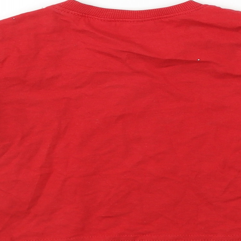 M&Co Baby Red   Basic T-Shirt Size 12-18 Months  - Christmas T Shirt