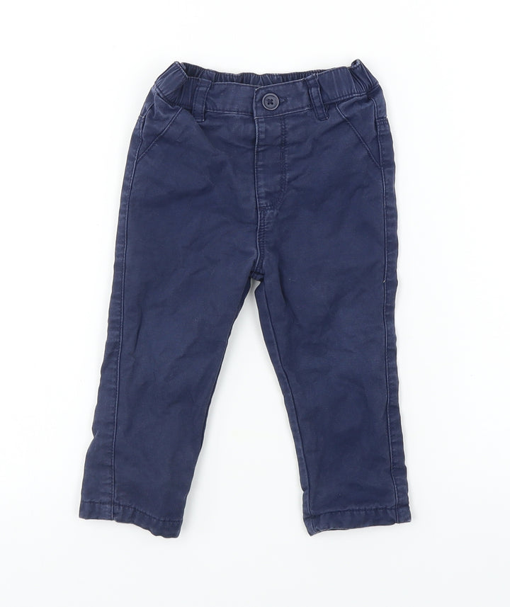 Matalan  Boys Blue   Cargo Trousers Size 6-9 Months