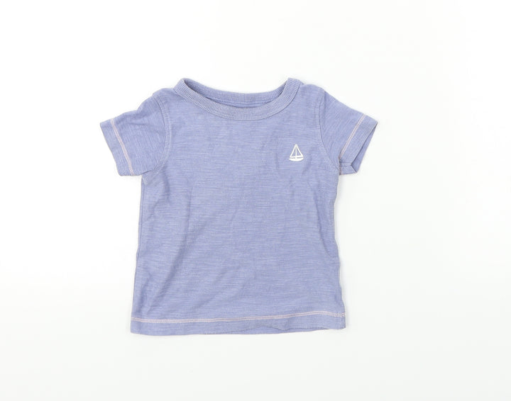 NEXT Boys Blue Paisley Basic T-Shirt Size 3-6 Months