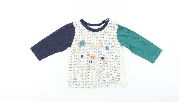 Nutmeg  Baby White   Basic T-Shirt Size 6-9 Months