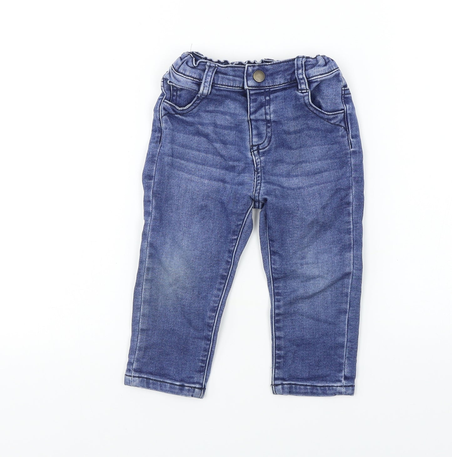 Matalan  Boys Blue   Cargo Jeans Size 12-18 Months