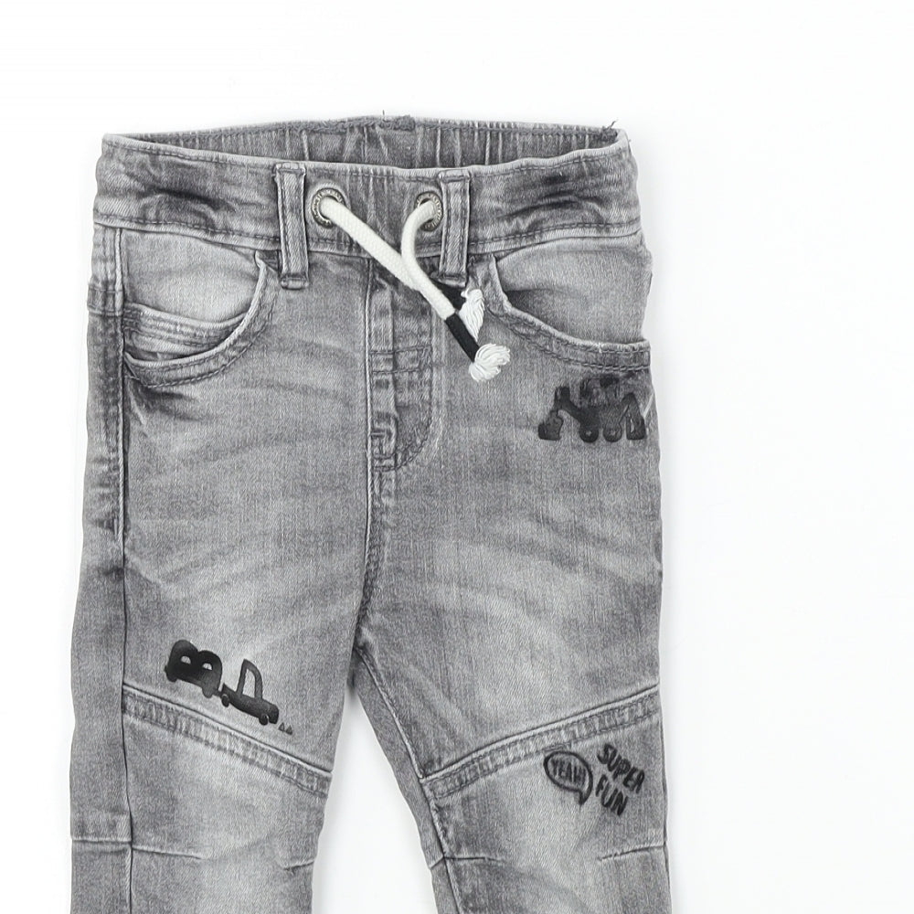 George  Boys Grey   Cropped Jeans Size 12-18 Months