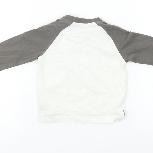 Nutmeg Boys White   Basic T-Shirt Size 6-9 Months