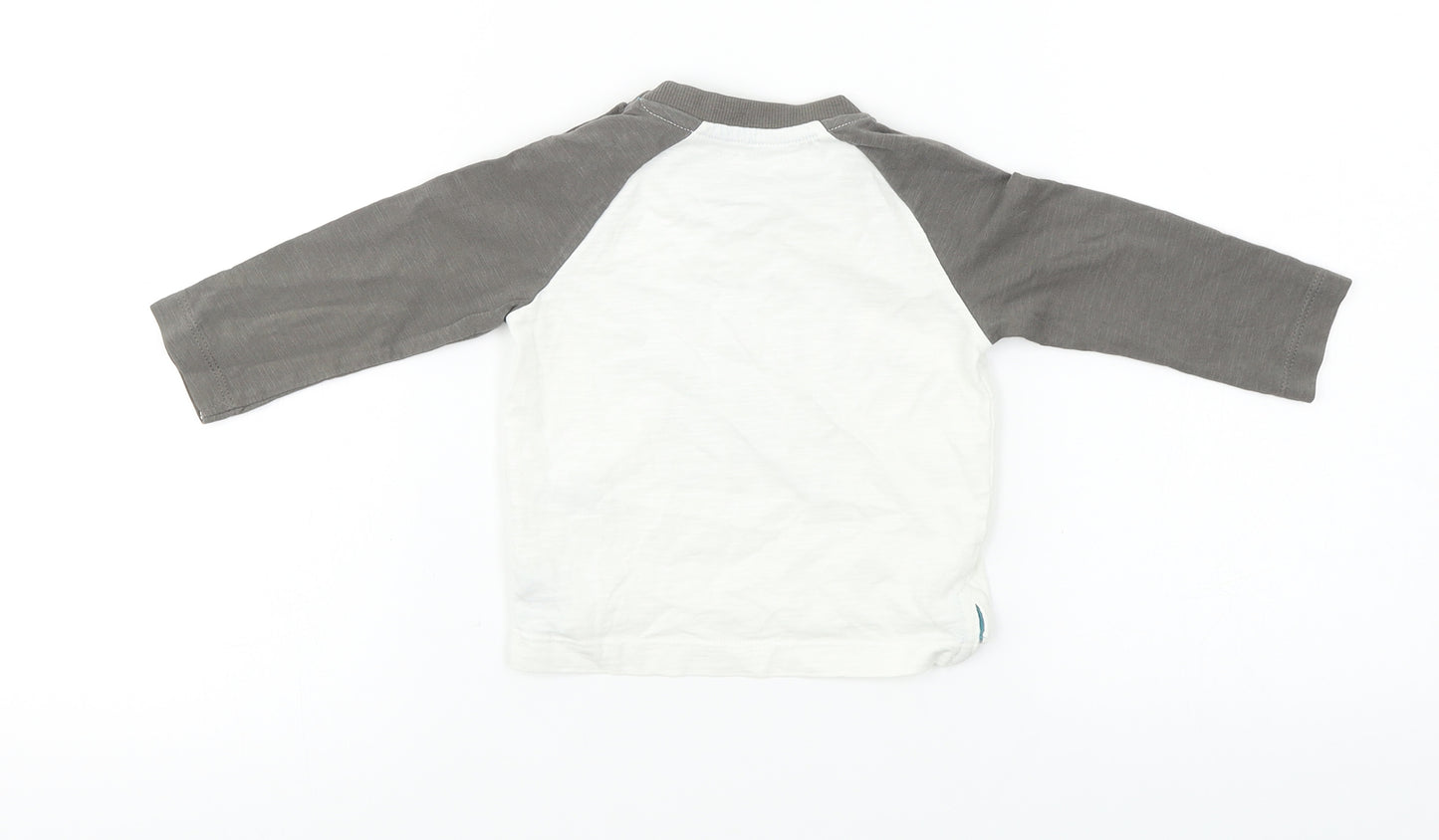 Nutmeg Boys White   Basic T-Shirt Size 6-9 Months