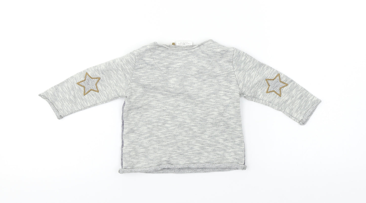NEXT Boys Grey   Pullover Jumper Size 6-9 Months