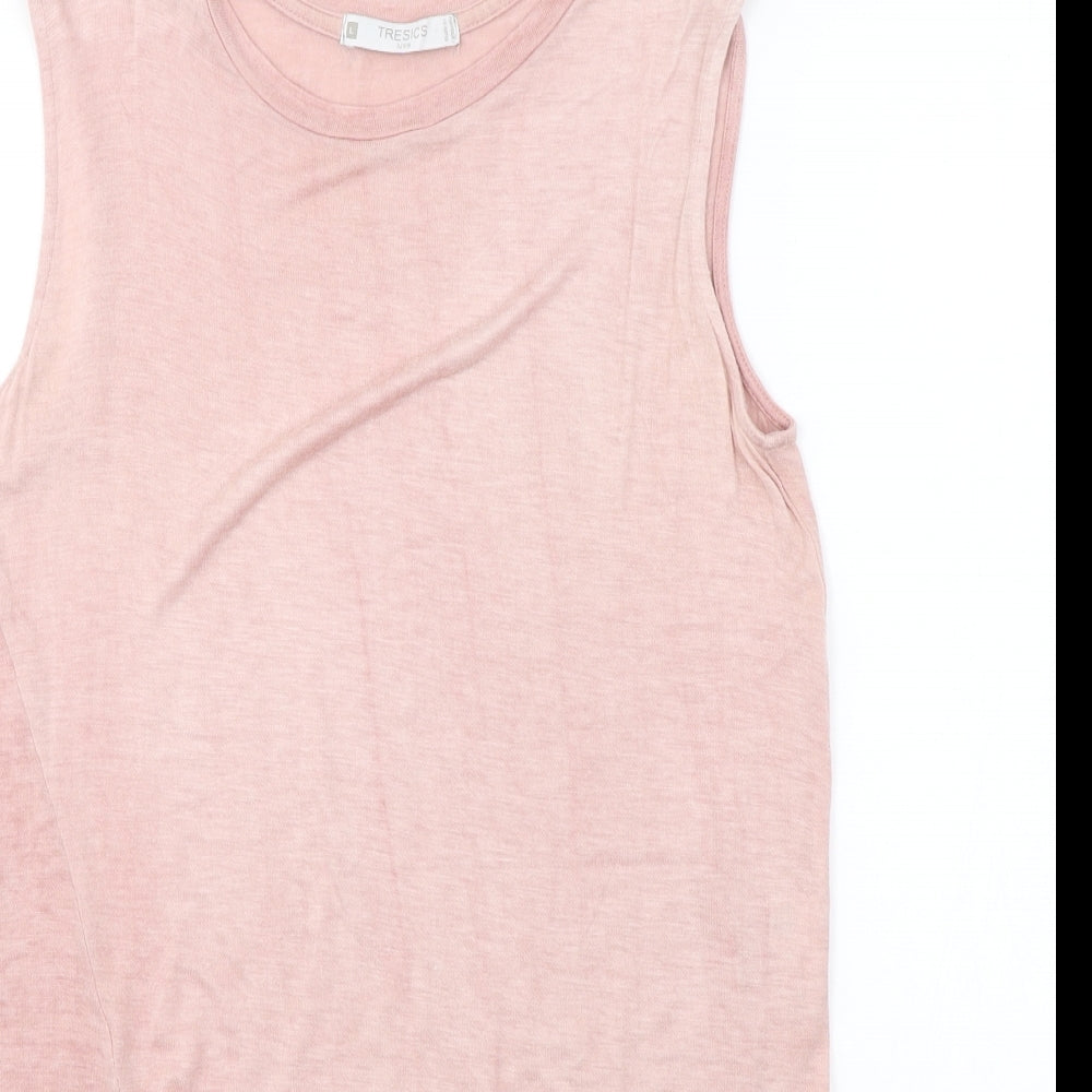 Tresics  Womens Pink   Basic T-Shirt Size L